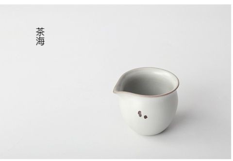 元本道台湾汝窑铁斑陶瓷公道杯分茶器公杯高档功夫茶具器225ml