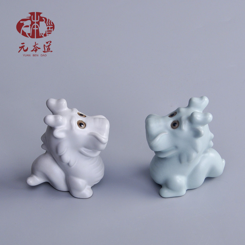 元本道汝窑摆件茶具