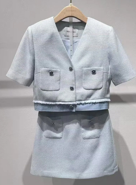 曼娅奴商场专柜2025年夏装套装外套+半裙 MP22MA006 1298