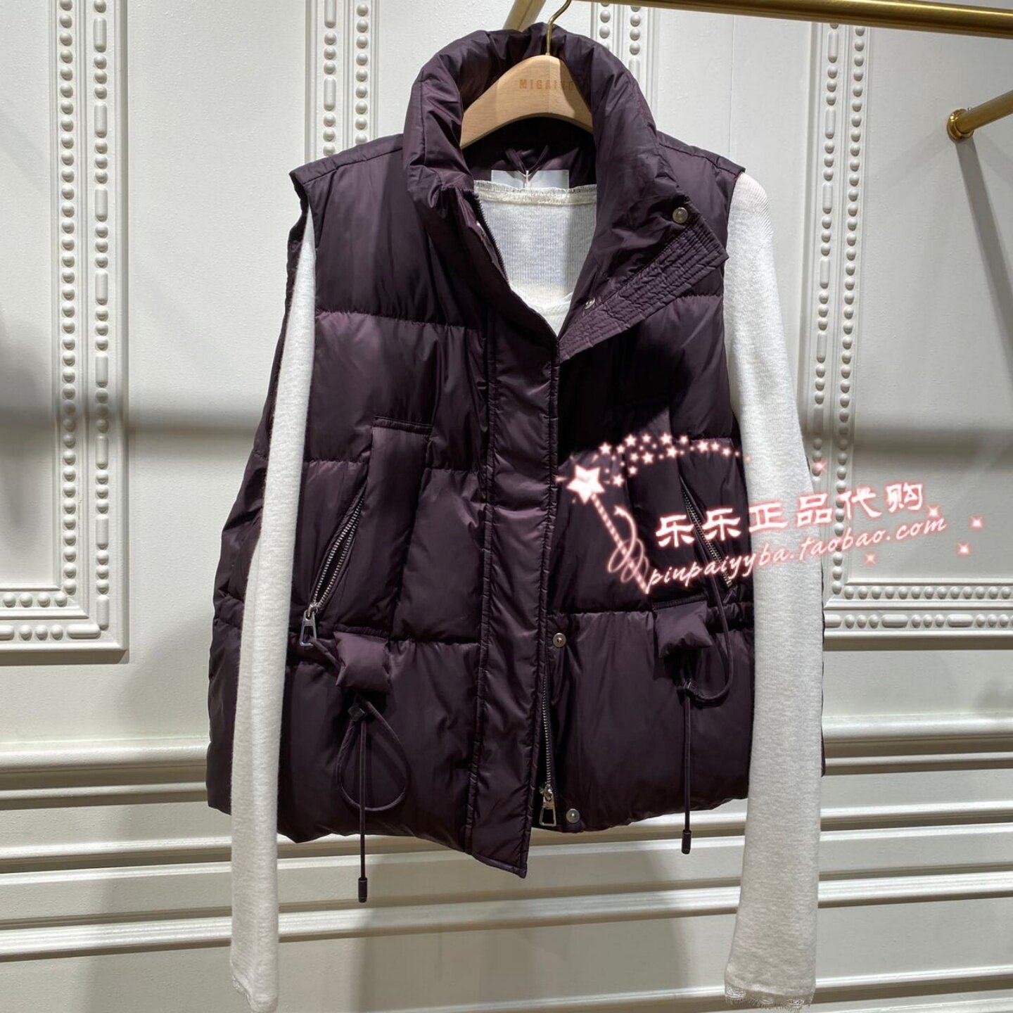 曼娅奴 商场专柜2025冬季新品马甲羽绒服MP42ID014-1198