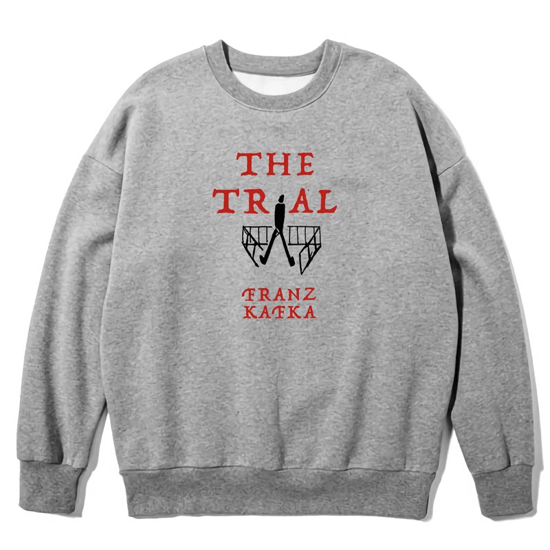 卡夫卡变形记审判城堡/凡物制原创宽松落肩圆领加绒男女保暖卫衣