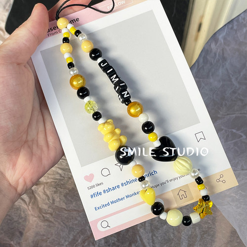 INS笑脸爱心钥匙扣手机链