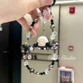 SP麻上发财麻将限定潮玩泡泡创意萌粒原创串珠手机链合金挂件礼物