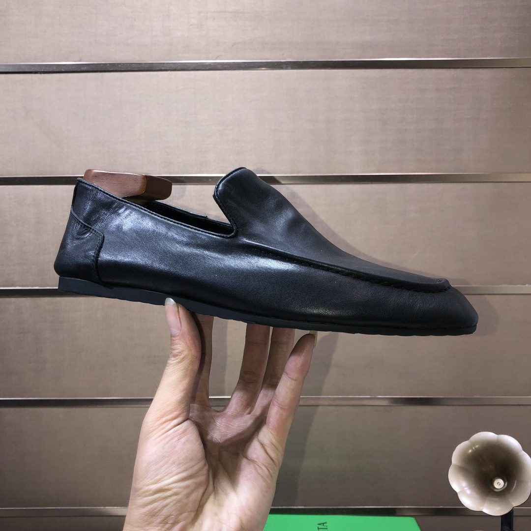 高端手工钱包鞋男鞋男士休闲真皮乐福鞋（豆豆鞋）
