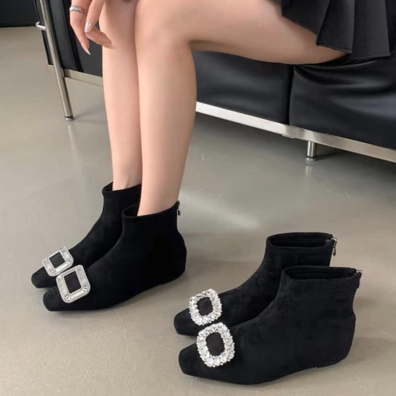瘦瘦靴内增高短靴女2025秋冬新款