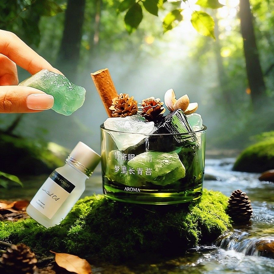香薰扩香石香氛礼盒精油绿色水晶卧室内持久留送生日礼物伴手礼品,家居饰品,香薰摆件,淘宝优惠券,粉丝福利购,淘宝优惠卷