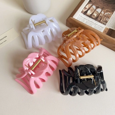 发量多bi眼入~简约发夹女后脑勺