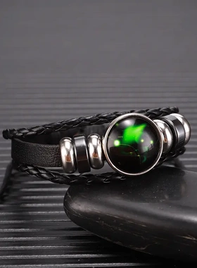 十二星座手链饰品欧美热款玻璃