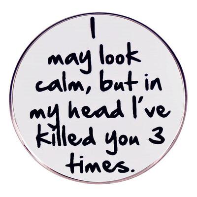 我可能看起来很平静但在脑海里