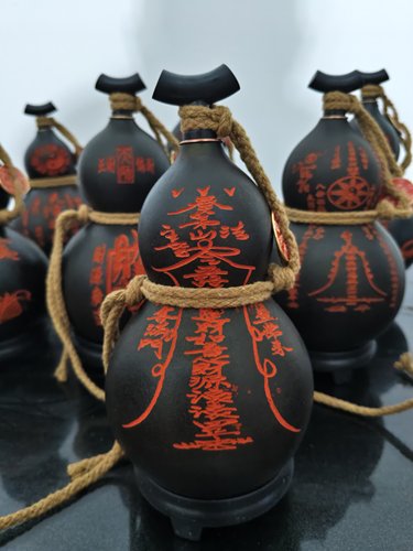 纯天然葫芦法器居家中国风挂件摆件紫薇讳朱砂款