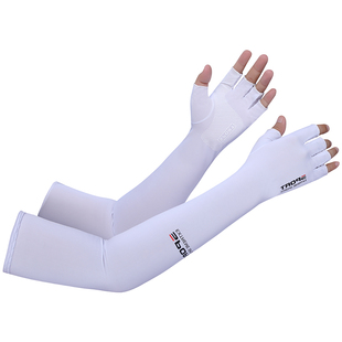 护臂骑行手套 男女夏季 冰爽长款 防晒手套防紫外线薄款 冰丝开车冰袖