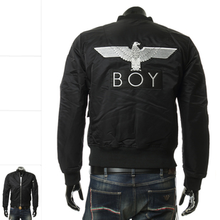 BOY MA1 LONDON 潮牌鹰标2面穿棒球夹克外套 JACKET 男士 正品