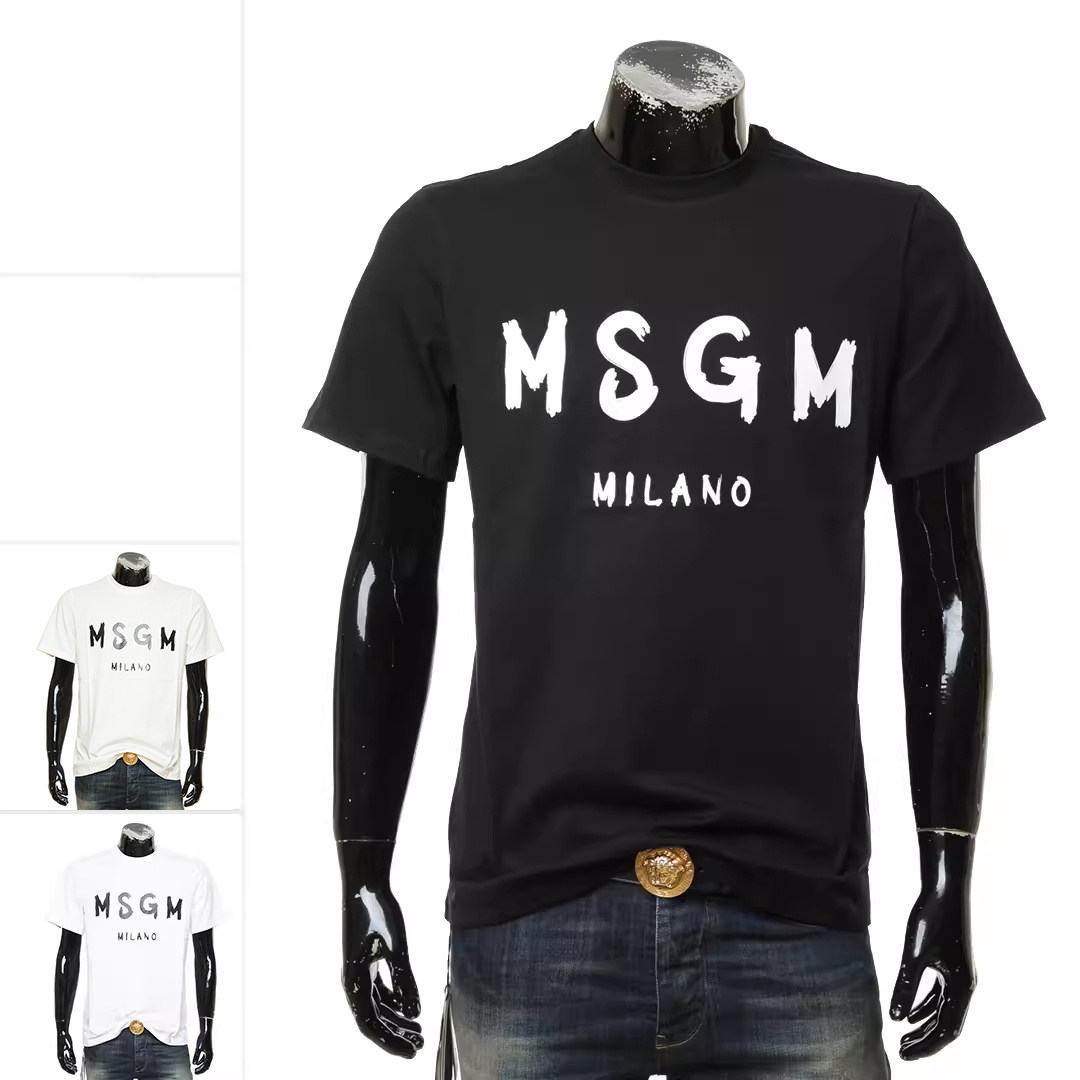 MSGM 潮牌 男士字母印花休闲短袖圆领T恤 2000MM510 200002
