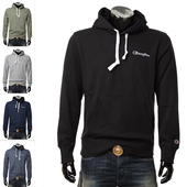 Champion 冠军 潮牌男士 正品 刺绣小草写LOGO连帽套头卫衣 215930