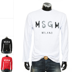 叁仟良品 MSGM 潮牌男士时尚休闲长袖圆领T恤 2000MM511 200002