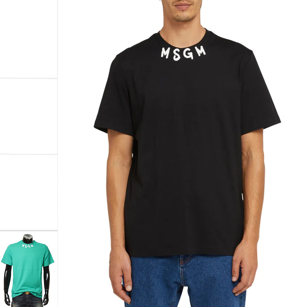 MSGM 正品 男士潮牌时尚休闲纯棉短袖圆领T恤 3540MM103 237798