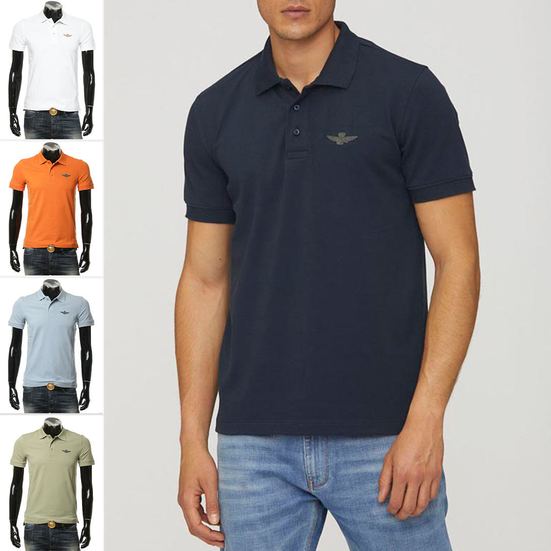 Aeronautica Militare AM空军 男士休闲短袖POLO衫 241PO1786P191