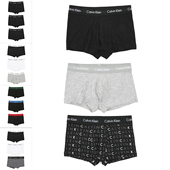 卡尔文克雷恩 男士 3件装 Calvin 内裤 平角裤 U2664G Klein