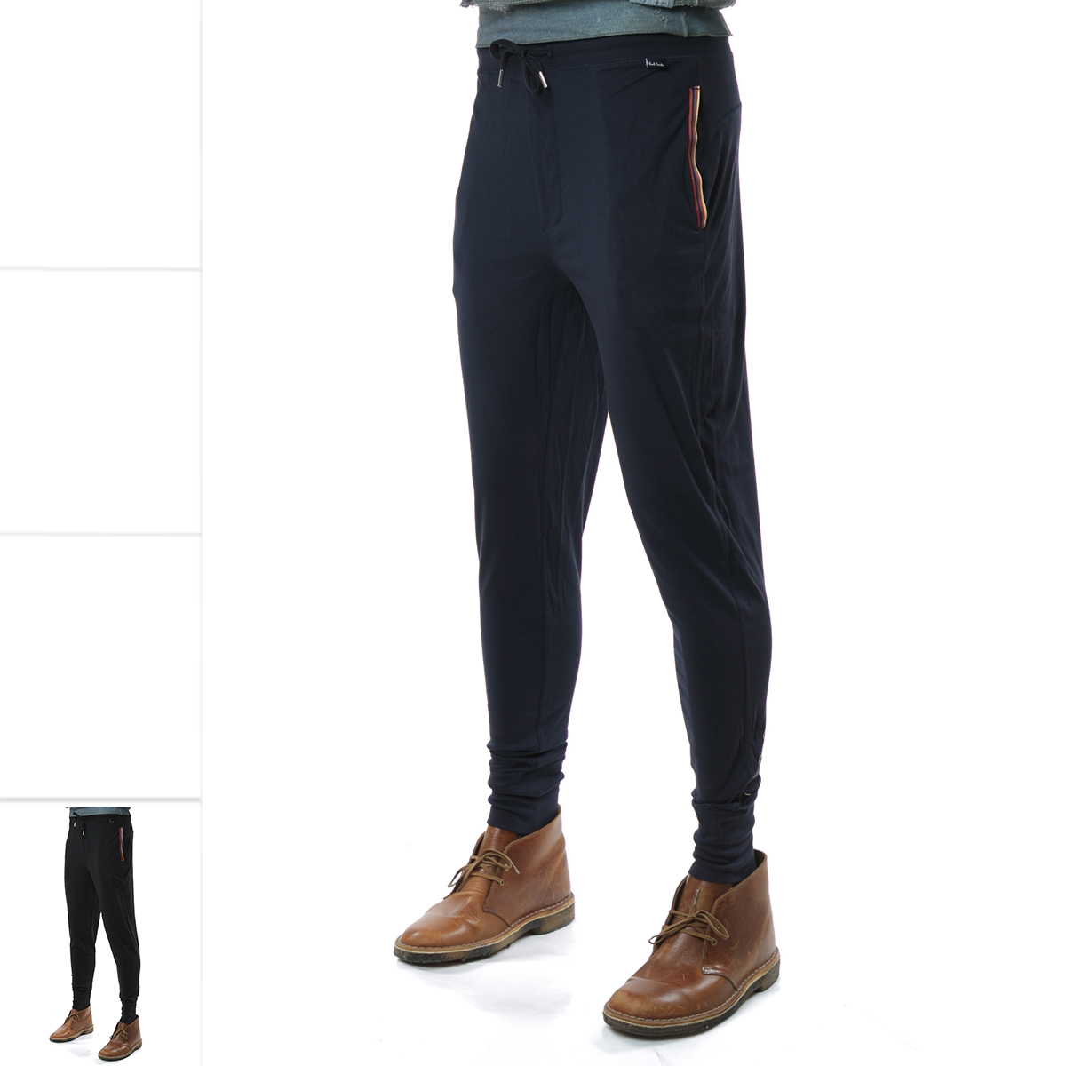 PAULSMITH男士经典彩条休闲裤