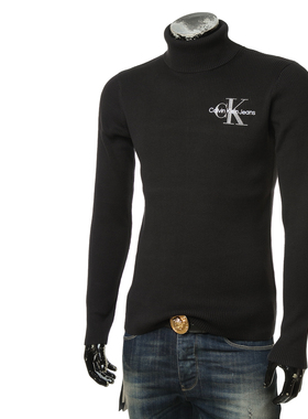 Calvin Klein Jeans CK 卡尔文克雷恩男高领保暖针织衫J30J322202