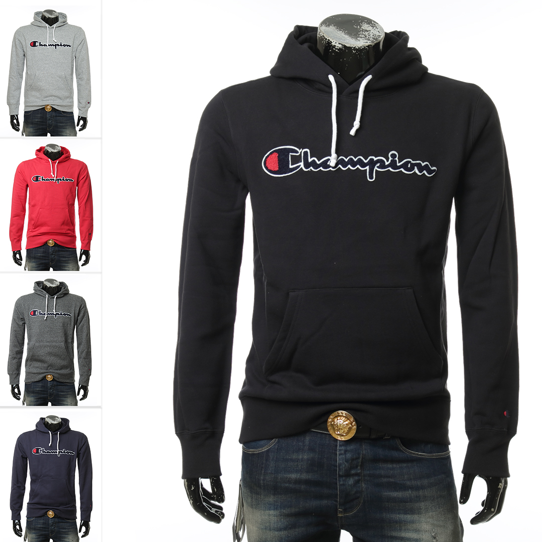 Champion植绒男士毛里卫衣