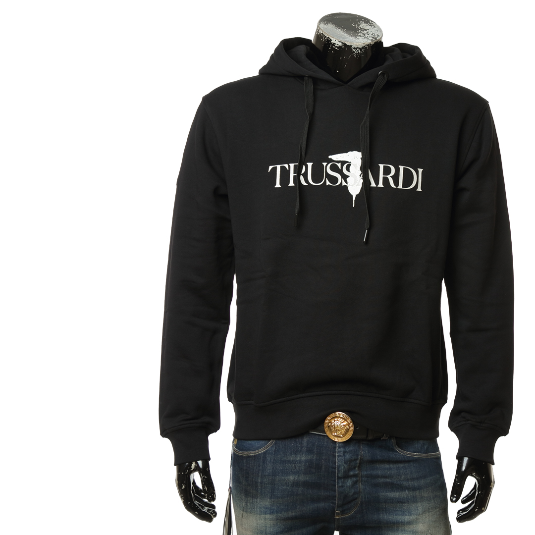 Trussardi 楚萨迪 男士印花休闲套头连帽卫衣 52F00249 1T005645