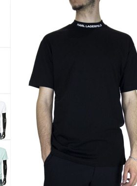 Karl Lagerfeld卡尔拉格斐老佛爷潮男士短袖圆领T恤755150 532224