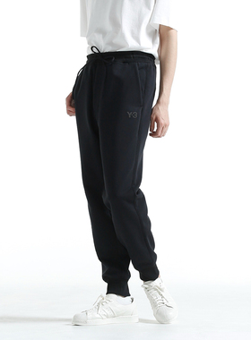 Y-3 Y3 海外直邮 正品 男士时尚潮牌纯色休闲裤长裤 IV5570