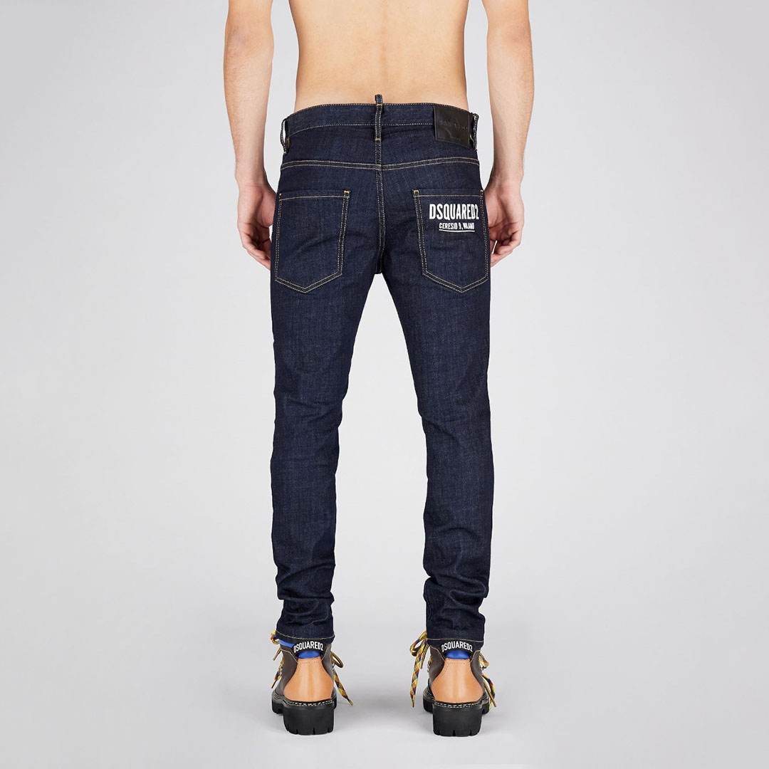 Dsquared2 D2次方男士修身原色时尚长裤牛仔裤 S74LB1198 S30664-封面