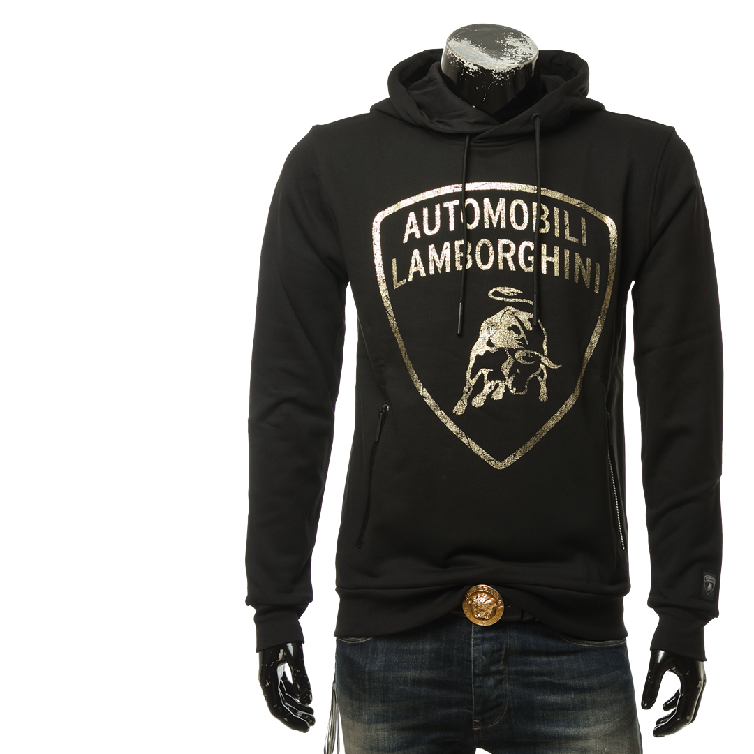 Lamborghini时尚烫金连帽卫衣
