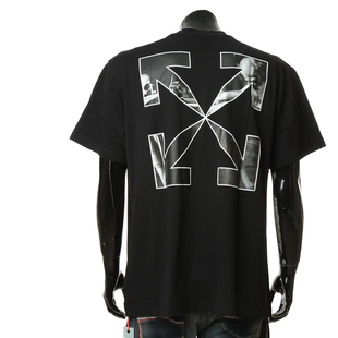 OFF WHITE潮牌骷髅箭头OVER SIZE宽版男短袖T恤OMAA038C99JER005