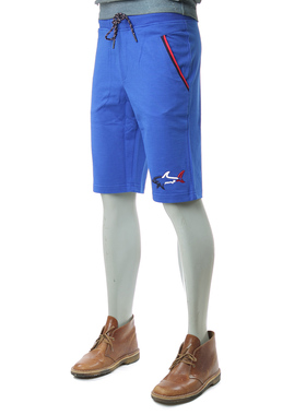 正品 Paul Shark 鲨鱼 男士 时尚修身休闲裤运动短裤 P20P1807