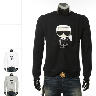 保暖卫衣705040 刺绣老佛爷男士 502950 Lagerfeld卡尔拉格斐 Karl