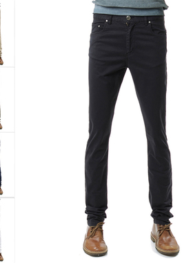 叁仟良品 正品 Paul Shark 鲨鱼 男士时尚纯色休闲裤长裤 C0P4001