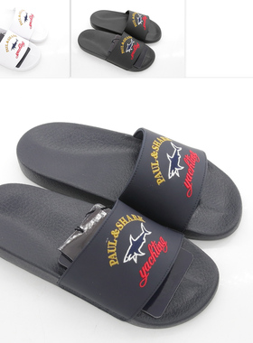 叁仟良品 正品 Paul Shark 鲨鱼 男士休闲一字拖拖鞋 C0P8001