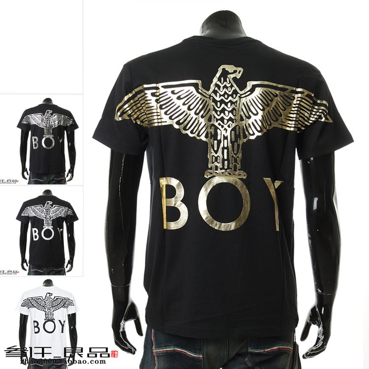 BOY LONDON 潮牌烫金鹰标 男士短袖T恤 BOY EAGLE BACKPRINT TEE