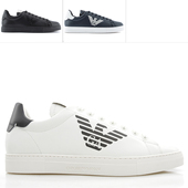 Armani 鹰标低帮休闲鞋 Emporio 阿玛尼 男士 X4X554 XF663