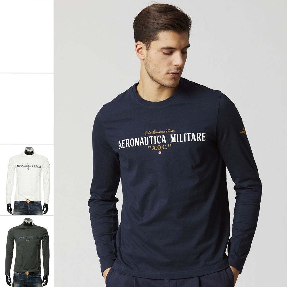 AeronauticaMilitare长袖T恤男