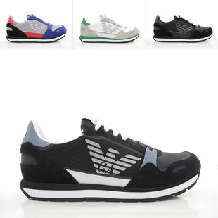 阿玛尼男士 鹰标运动休闲鞋 低帮鞋 XM678 Emporio X4X537 Armani