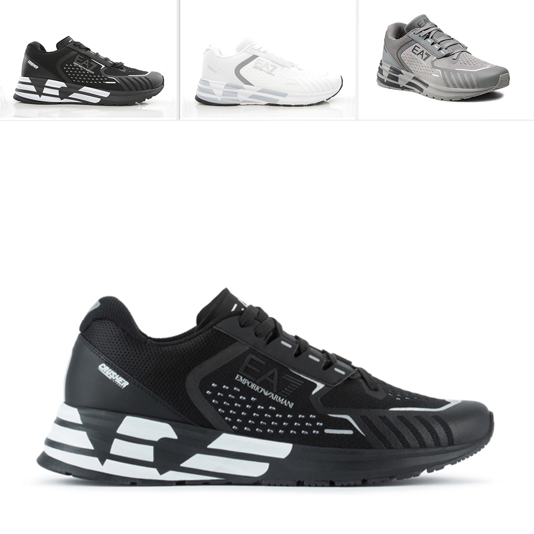 Armani男士鹰标低帮休闲鞋