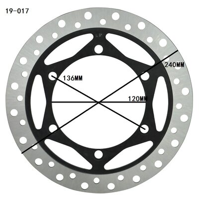 LOPOR店长推荐KMX125 KL250 西藏人250 KLX250 前后刹车盘 碟刹盘