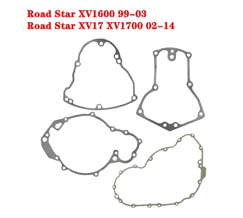 XV1600 1999-2003 XV17 XV1700 2002-2014发动机左右曲轴箱盖垫片