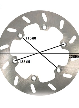 WR/YZ/DT/TTR/DR/125/200/230/250/350/400/500/600 R1/6后刹车盘