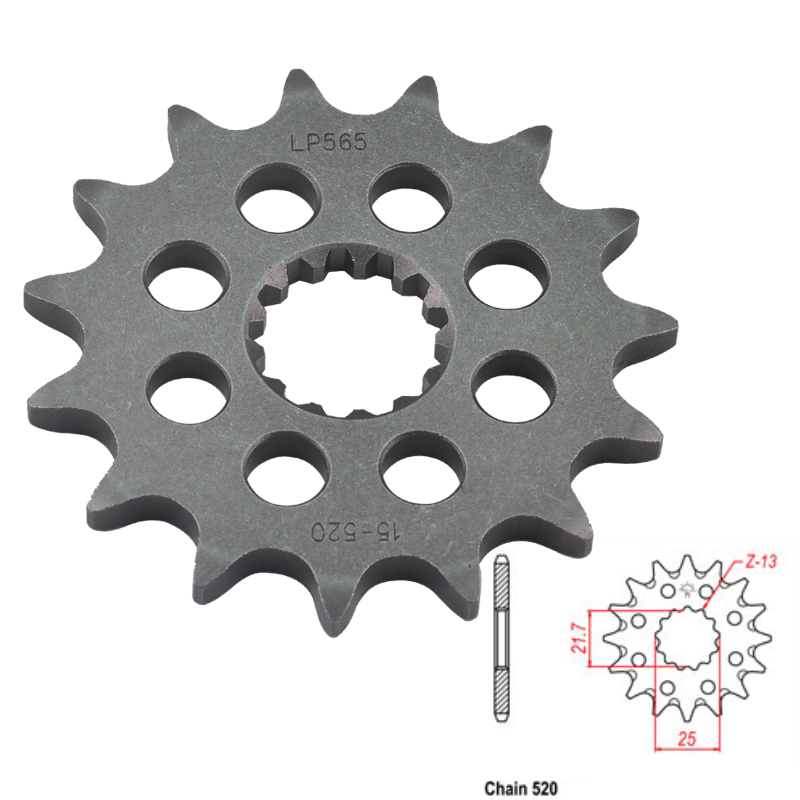适用雅马哈 Yamaha WR250 F-L,M 1999-2000年 链盘 小链轮齿轮
