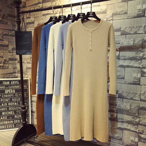 韩版ins风针织纯色加厚