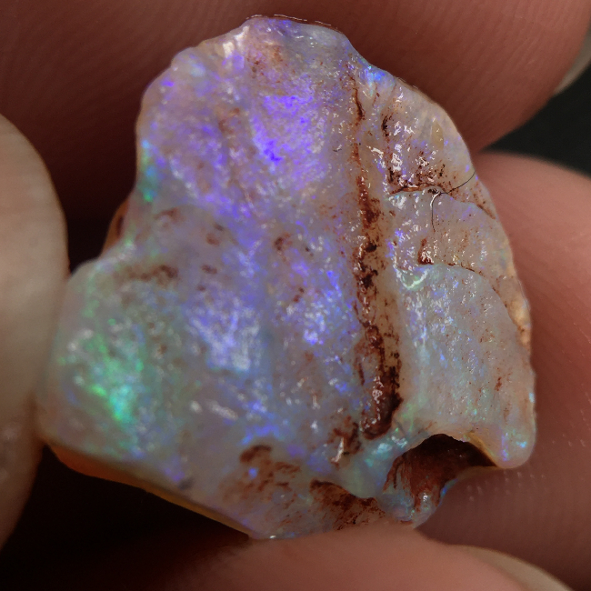 天然欧泊/黑欧泊/澳宝原石原料/粗磨石/练手料diy学习矿标4.13ct