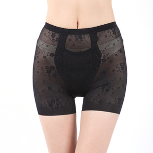 4件起包邮产后收腹裤女 香花树网纱透气内裤薄 无缝三分裤四分裤