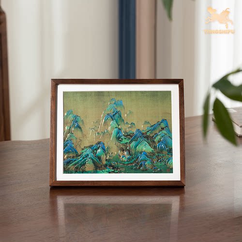 铜师傅手工錾刻千里江山（桌面）
