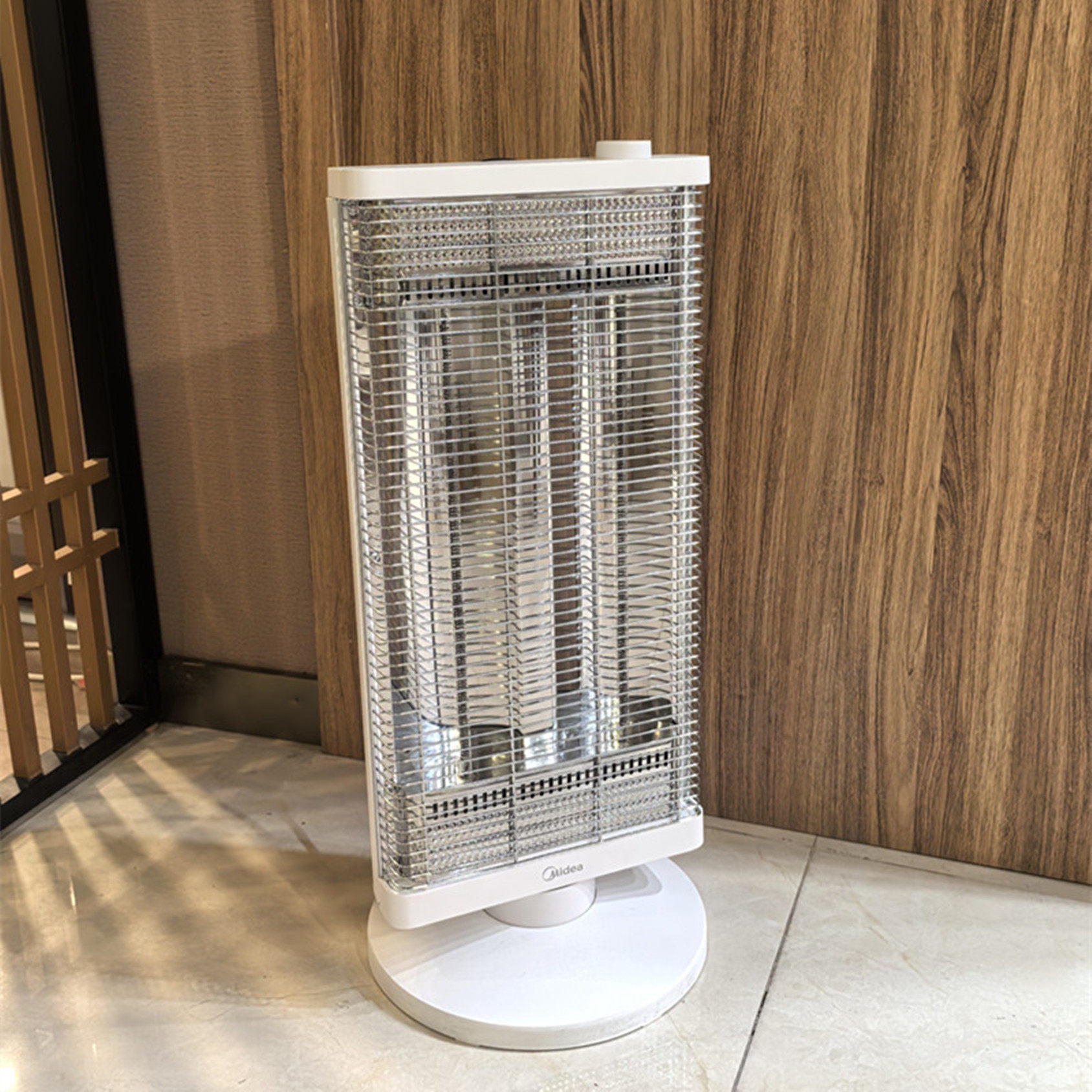 美的取暖器烤火炉小太阳家用节能省电公室摇头远红外速热电暖器