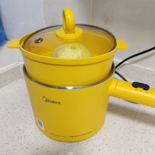 美的电煮锅小型多功能蒸煮一体宿舍泡面学生小电锅迷你火锅1-2人